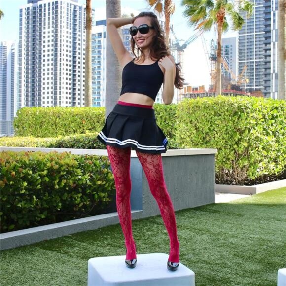 Fishnet Patterned Tights - Picture 4 of 6